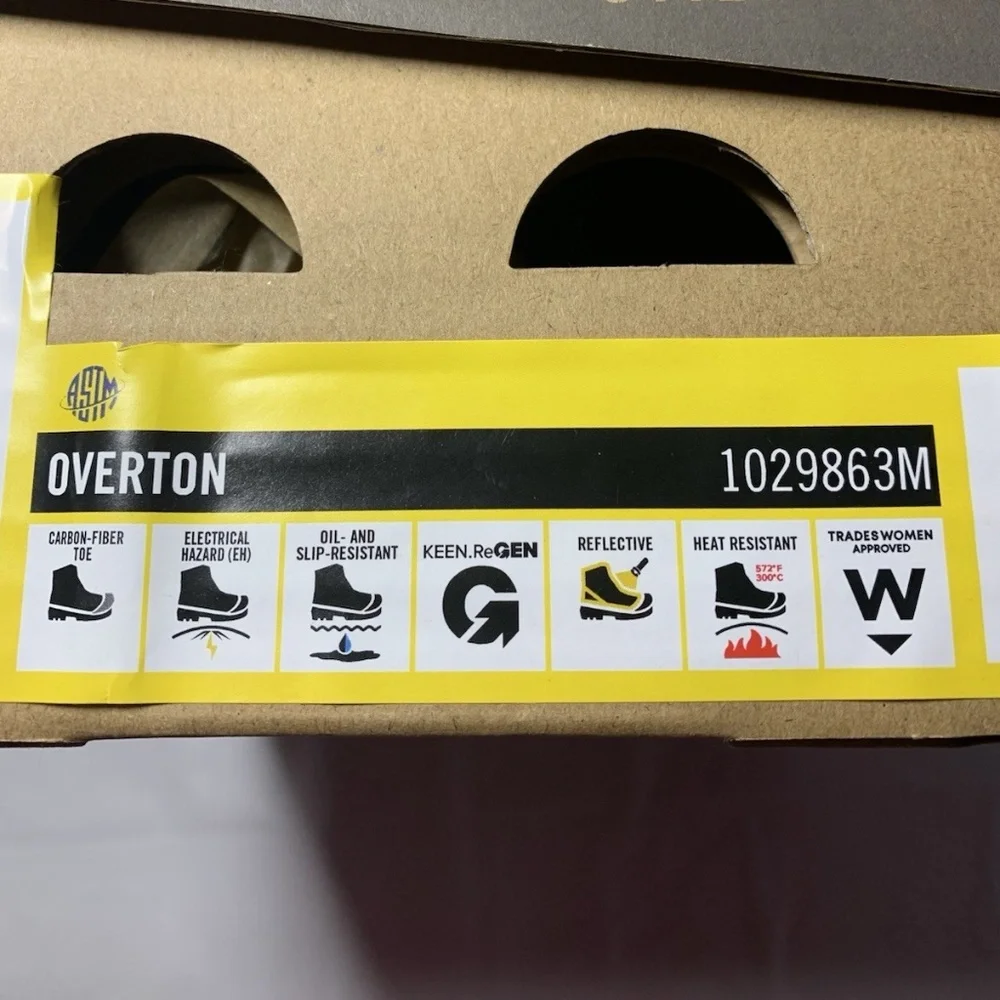 KEEN Utility Women’s Sz 7 Overton Work Sneakers Low Height Composite Toe Shoes